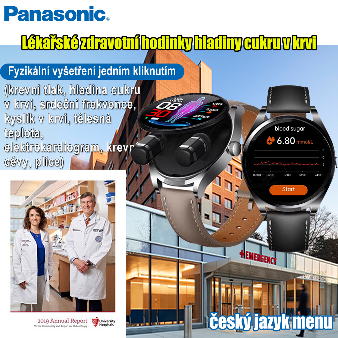 Lékařské hodinky Panasonic Airbag Monitor glykémie