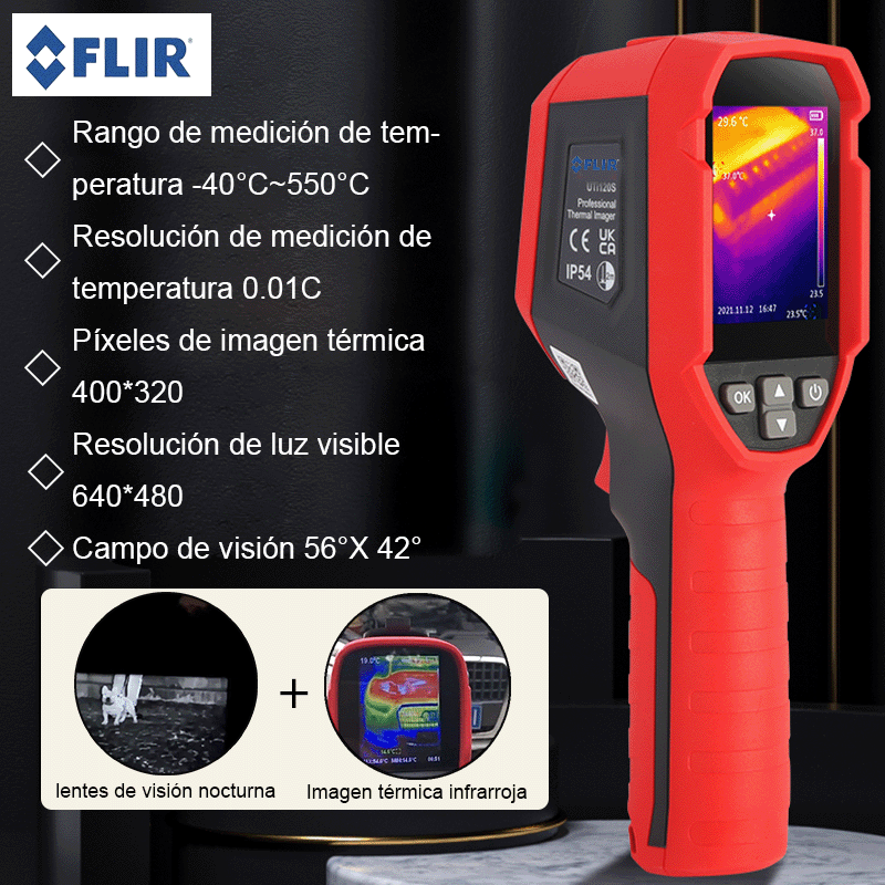 Dispositivo de visión nocturna de imágenes térmicas infrarrojas de alta resolución FLIR