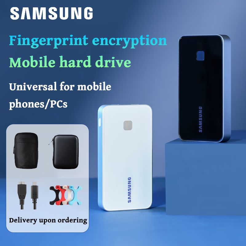 Eredeti Samsung 20TB ultragyors mobil merevlemez támogatja az ujjlenyomat-titkosítást