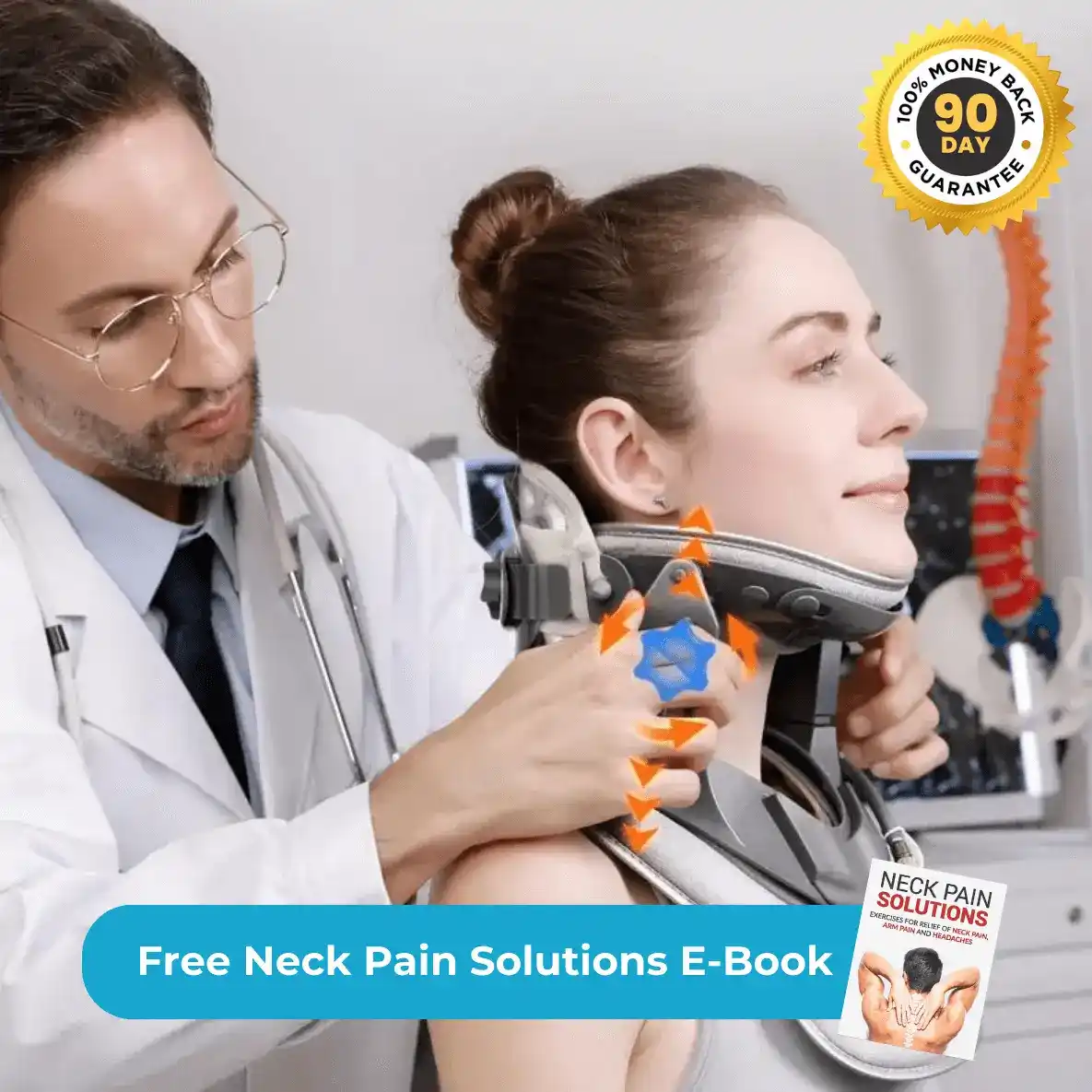Cervictrex - Orvos által kifejlesztett 1. számú nyaki fájdalomcsillapító eszköz a nyaki gerinc dekompressziójával.