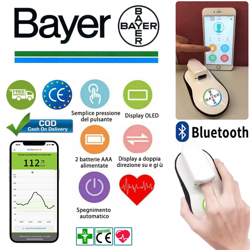 Bayer 2024 nuovo misuratore di glicemia non invasivo ad alta precisione
