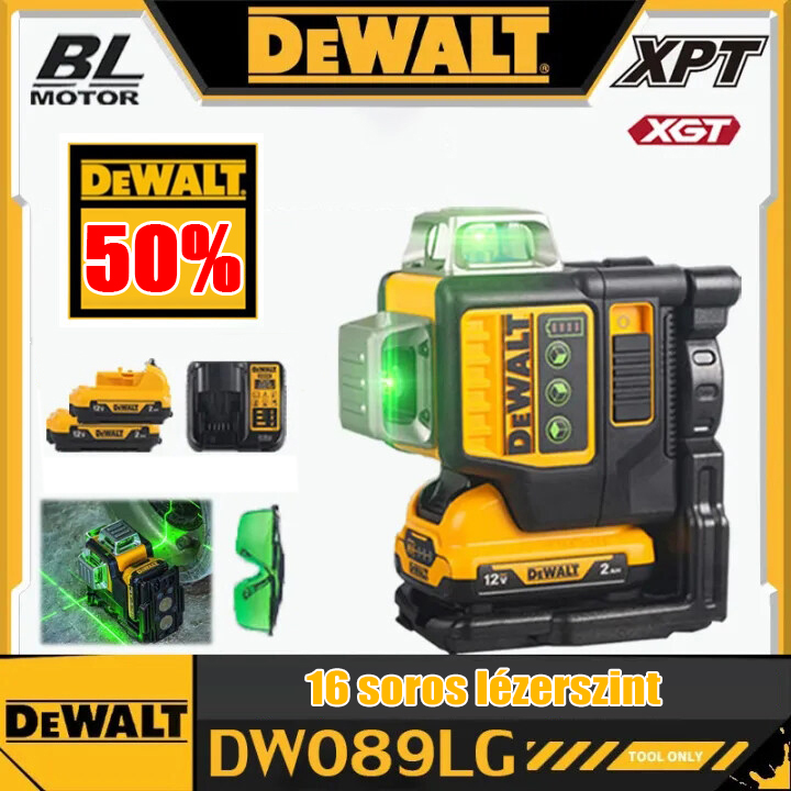 Lineární laserová vodováha DeWalt DW089LG 12V MAX* 3 x 360