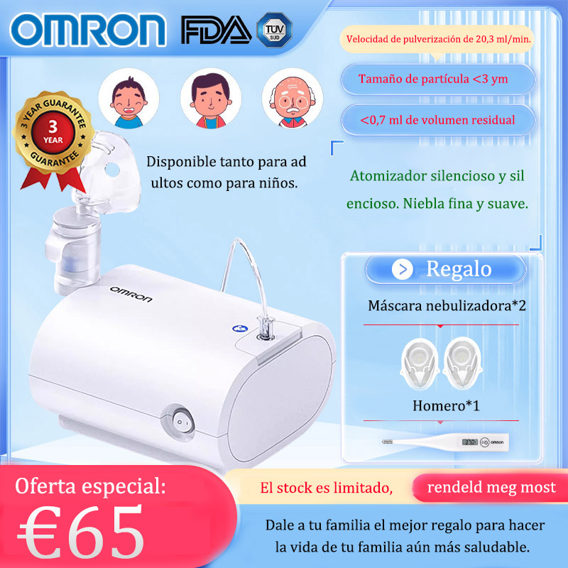 El nebulizador Omron C28S está diseñado para fines de salud en el hogar para limpiar el esputo y los pulmones.