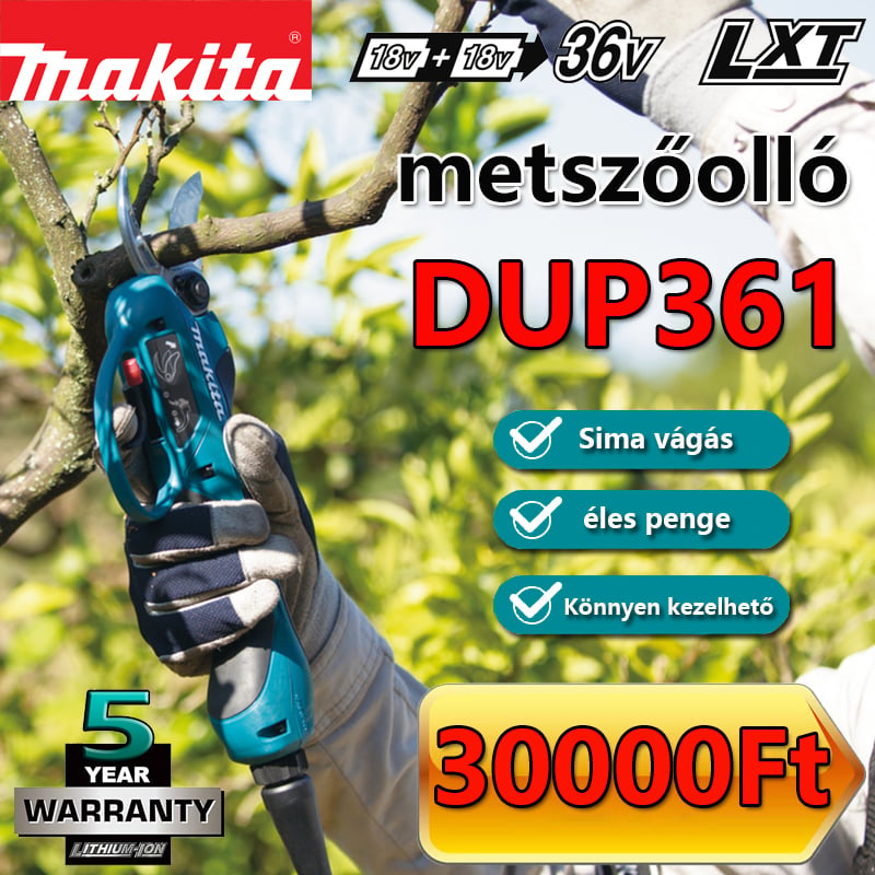Makita DUP361PT2 - Metszőolló 2x 18 V-os elemmel