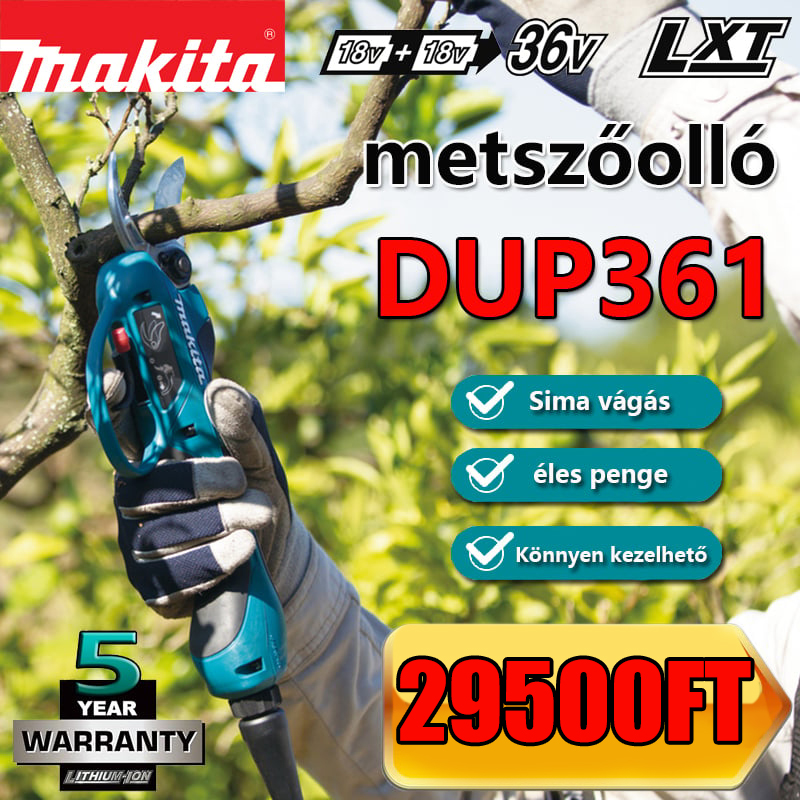 Makita DUP361PT2 - Metszőolló 2x 18 V-os elemmel