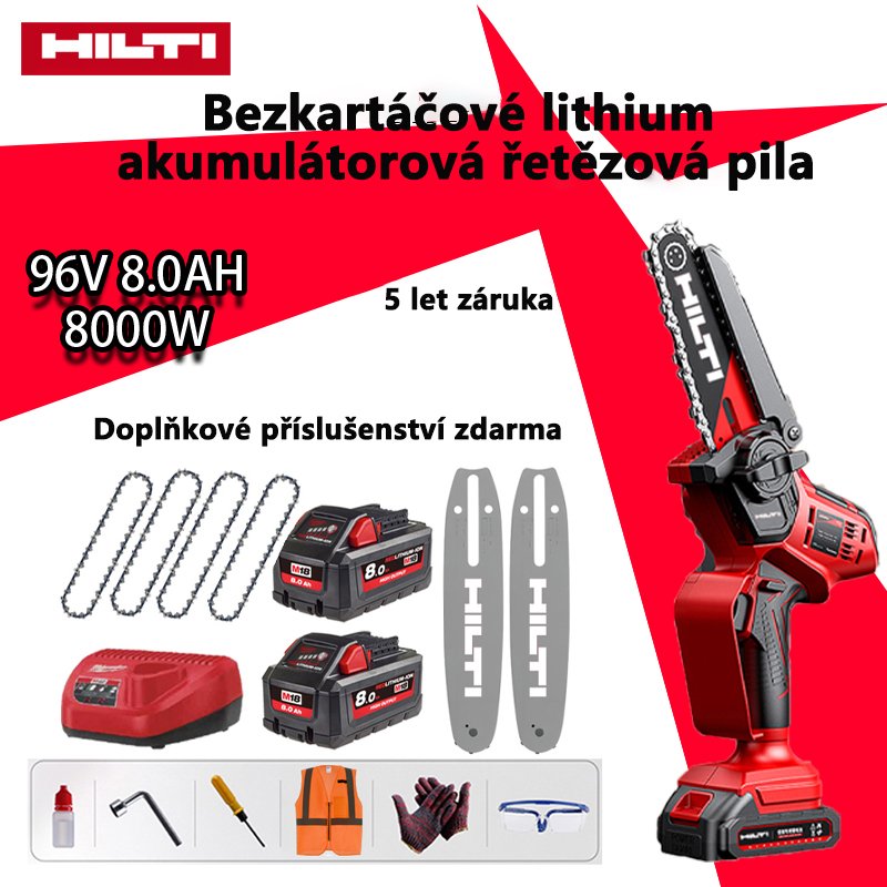 Přenosná dobíjecí lithiová řetězová pila Hilti