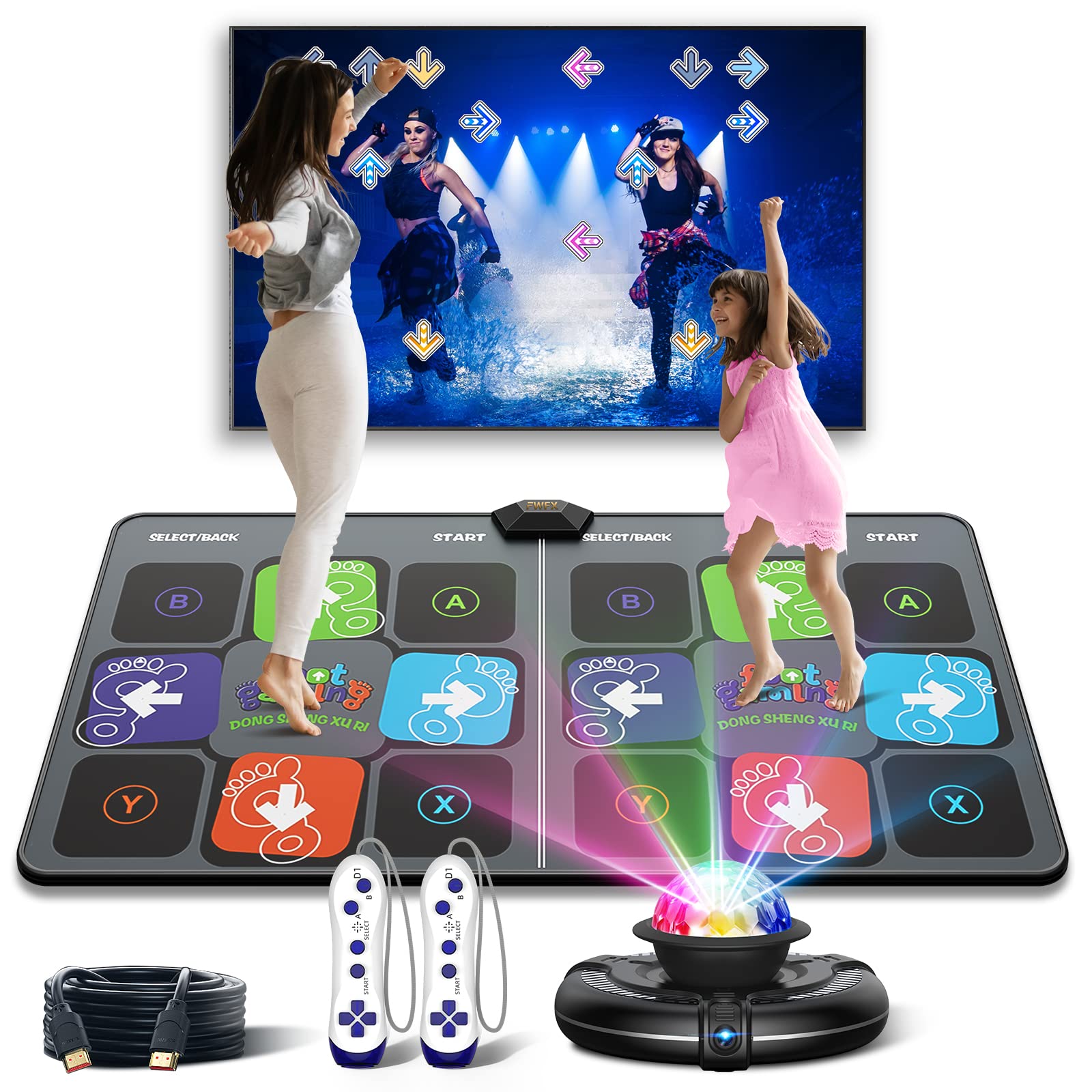[50 % zľava] TV tanečná podložka – bezdrôtová hudobná elektronická tanečná podložka s HD kamerou