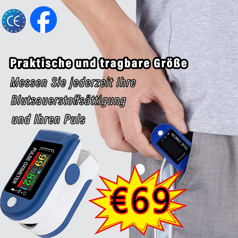 Pulsoximeter Blutsauerstoffsättigung SpO2-Messgerät PR Fingerspitzenoximeter Keine Blutentnahme erforderlich