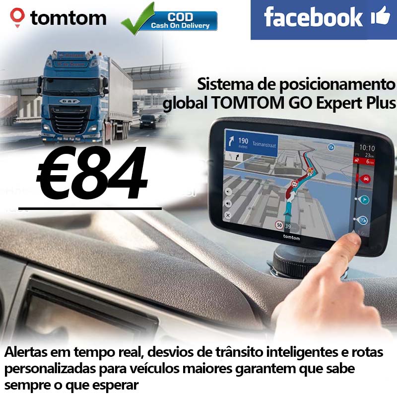 【MediaMarkt Cyber ​​​​Week】 Navegação por mapa GPS TomTom Go Expert Plus