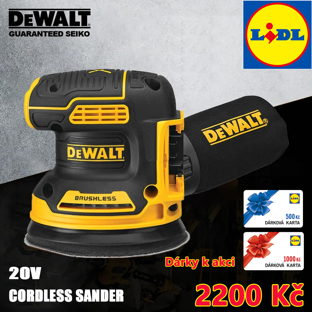 Orbitální bruska DEWALT 20V MAX, pouze nástroj (DCW210B)